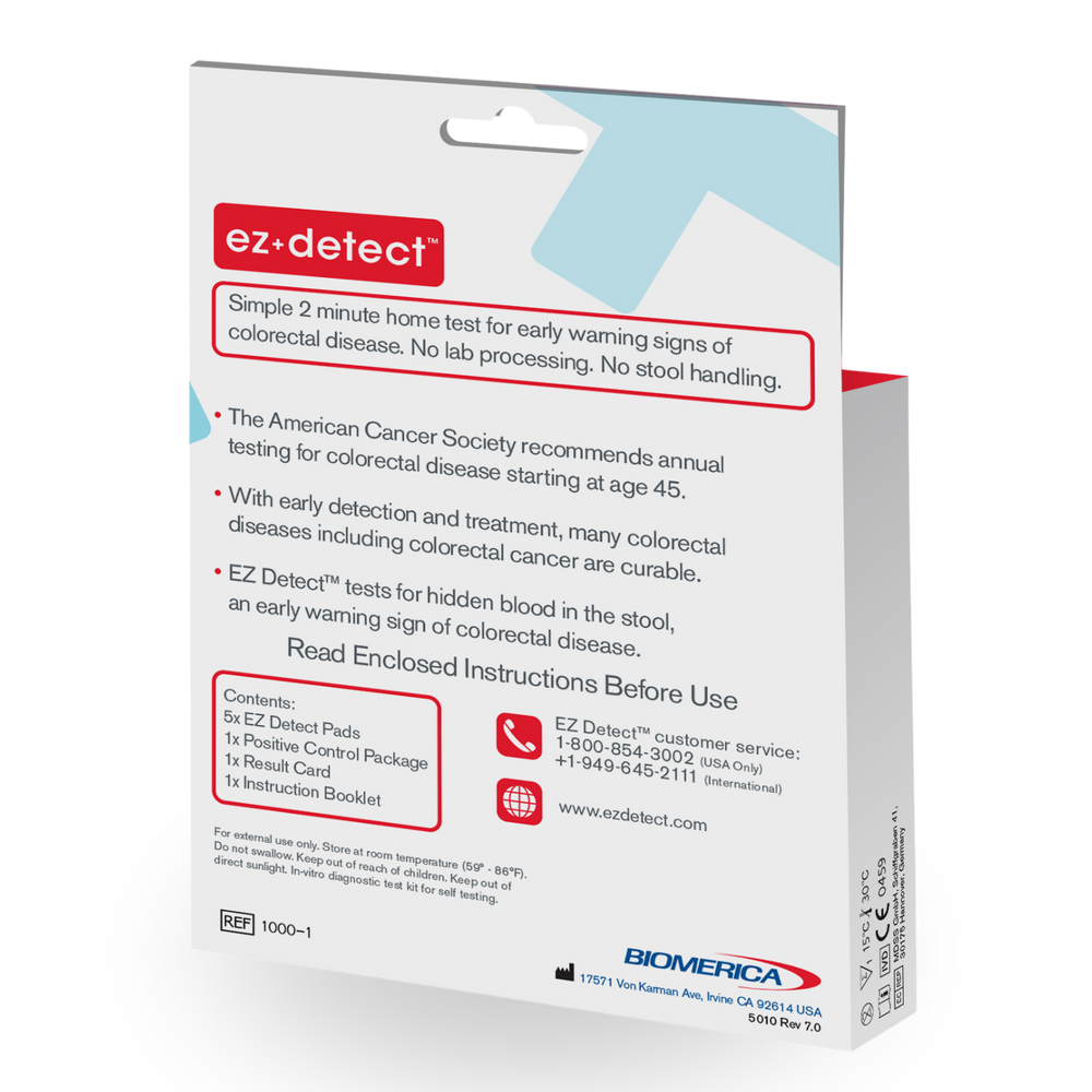 EZ Detect Colon Disease Test – At Home Kit, FDA Cleared, Fast Results
